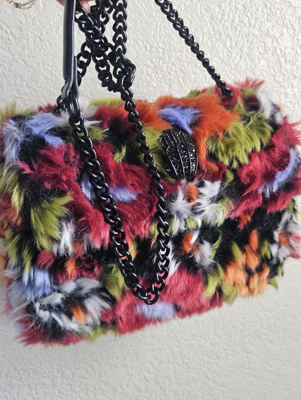 Kurt Geiger Multicolor Faux Fur Bag - Picture 6 of 16